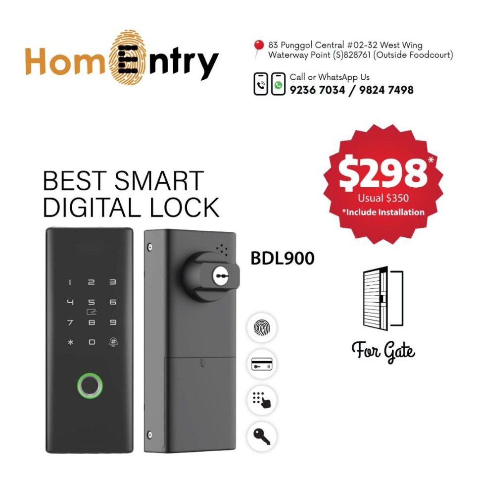 Best Smart Digital Lock (BDL) comes with  year warranty + Free  Installation